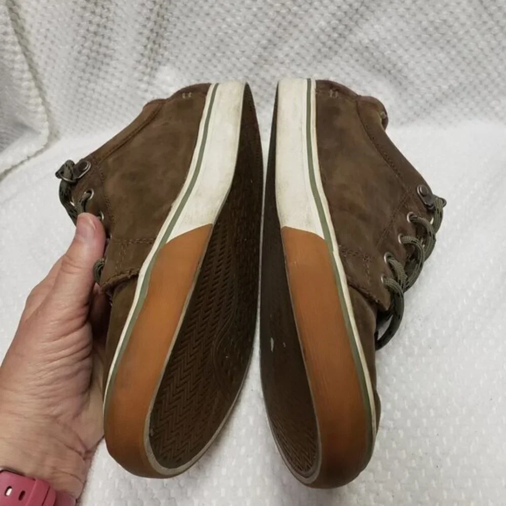 UGG Baysider Grizzley Brown Mens‎ Low Top Sneakers Shoes Size 8 Pre-Owned